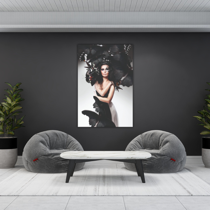 Aluart schilderij 'Black Butterfly'