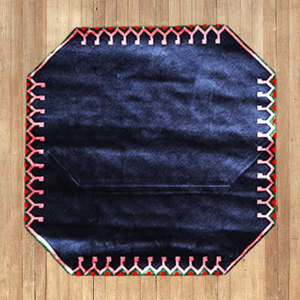 Mondiart vloerkleed 'donkerblauw'