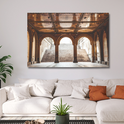 Aluart schilderij 'De trap van het Betheseda Terrace'