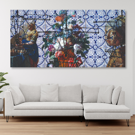 Aluart schilderij 'Bas Blue Dutch'