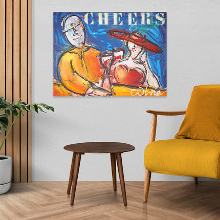 Graffiti art 'Cheers'