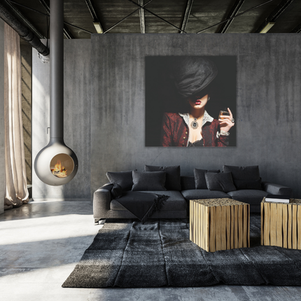 Aluart schilderij 'Woman With Black Hat'