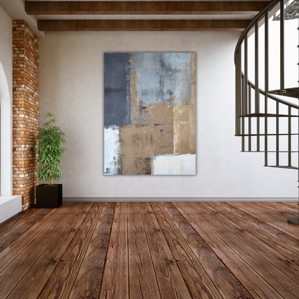 Aluart schilderij 'Abstract Boxes'