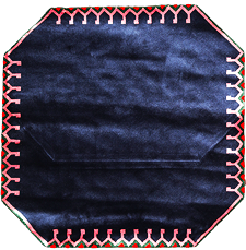 Mondiart vloerkleed 'donkerblauw'