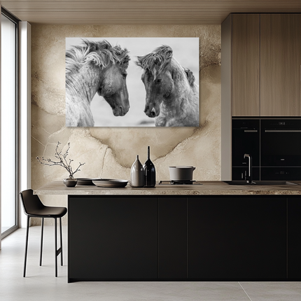 Aluart schilderij 'Horses in the wild'