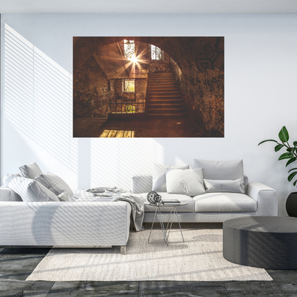 Aluart schilderij 'Verlaten ruimte'