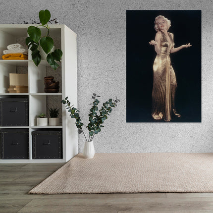 Aluart schilderij 'Marilyn Monroe golden dress'