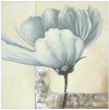 Canvas schilderij 'Klaproos'