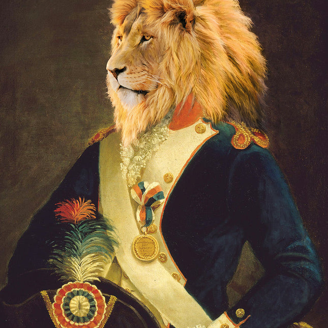 Aluart schilderij 'Royal King Lion'