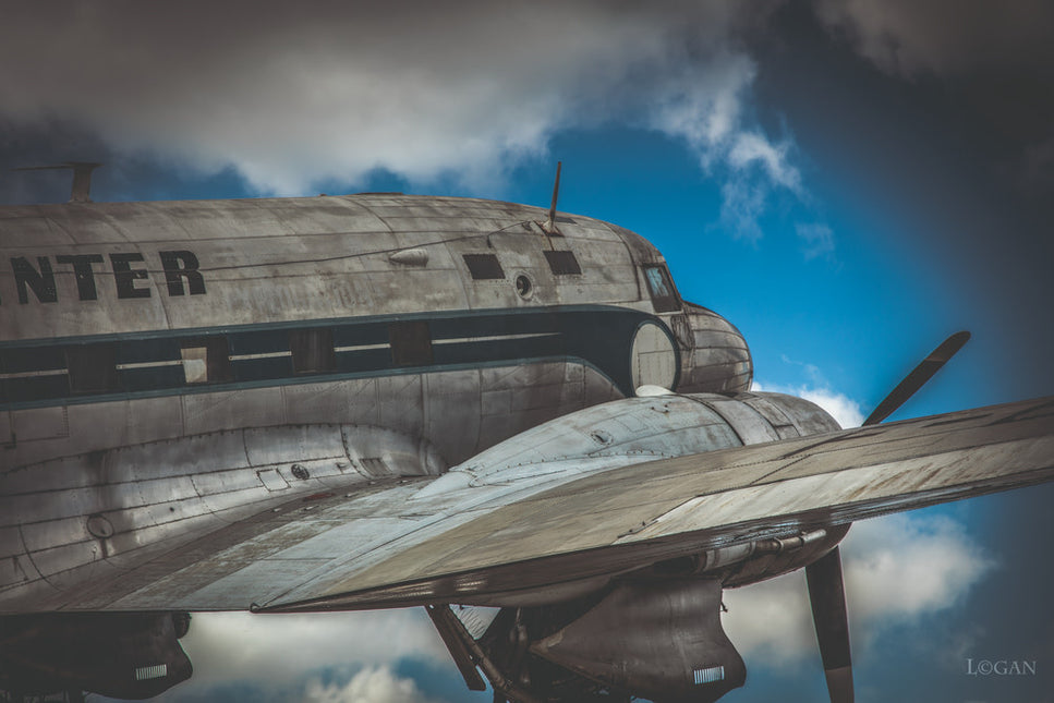 Schilderij 'Dakota vliegtuig'