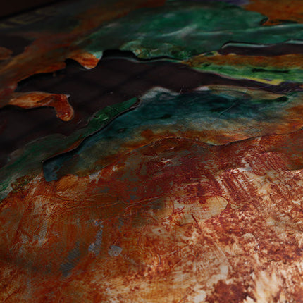 3D Aluminium Volume Schilderij 'Vintage Flight Departures'