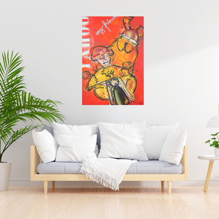 Wine Art 'My Friend'