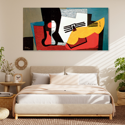 Aluart Schilderij van Pablo Picasso 'Still Life with Guitare'