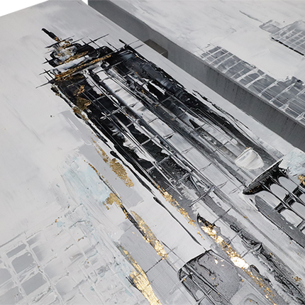 Canvas schilderij 'City Skyline'