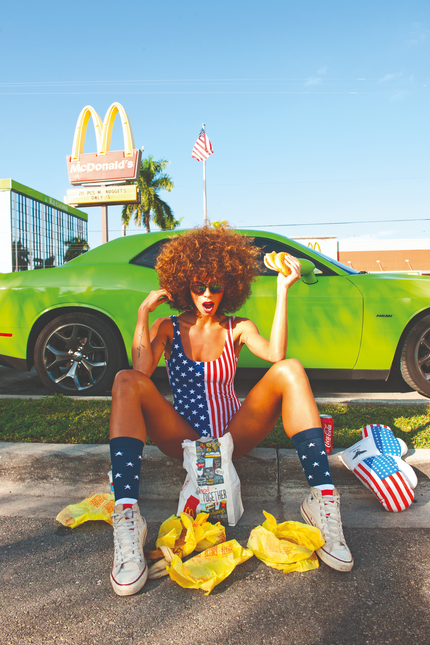 Schilderij van Jordi Gomez 'Fancy a Burger'