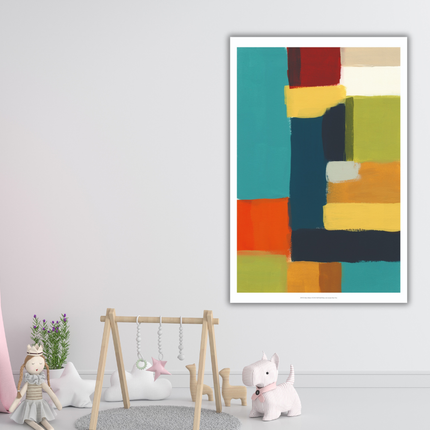 Aluart schilderij 'Block Abstract'