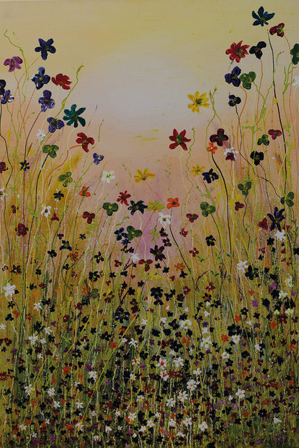 Schilderij 'Bloemenveld'