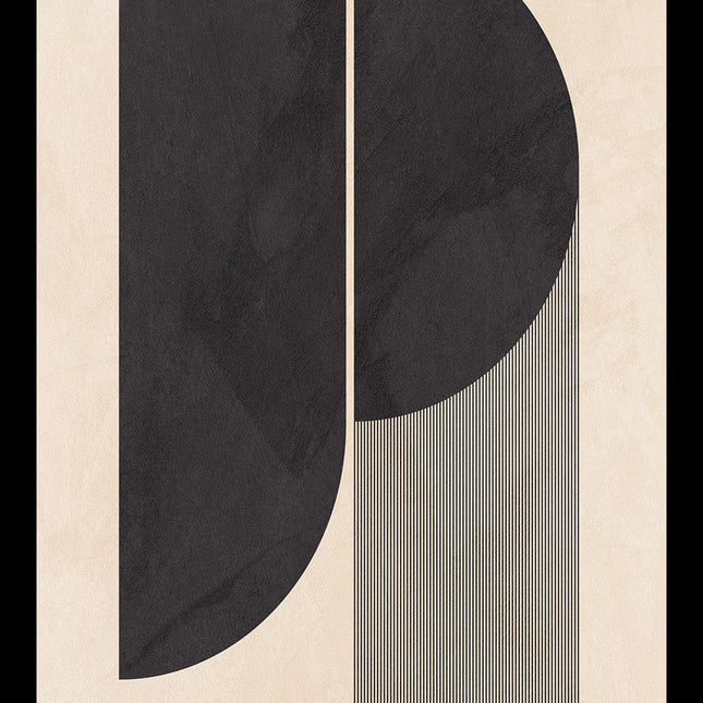 Ingelijste aluart schilderij 'Abstracte Vormen'
