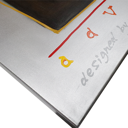Canvas schilderij 'Abstract gezin'
