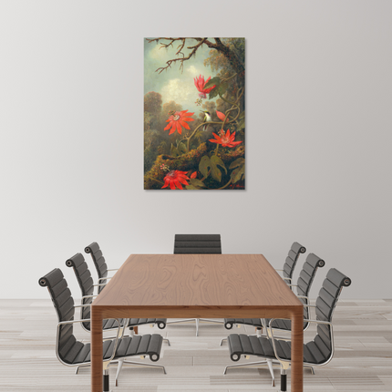 Aluart schilderij 'Hummingbirds and Passionflowers'