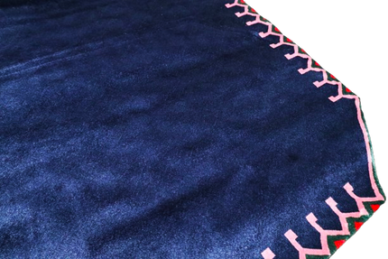 Mondiart vloerkleed 'donkerblauw'