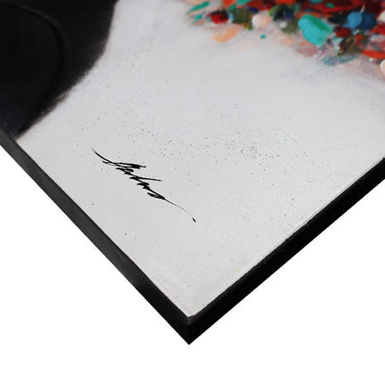Canvas schilderij 'Bloemenkapsel'