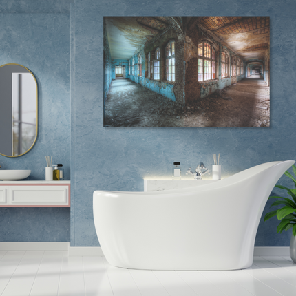 Aluart schilderij 'Verlaten sanatorium'
