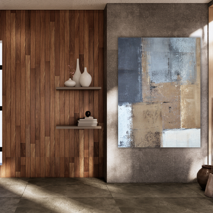 Aluart schilderij 'Abstract Boxes'