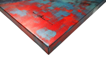 Canvas schilderij 'De kleurrijke stier'