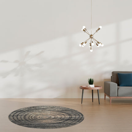 Vloerkleed 'Round grey'
