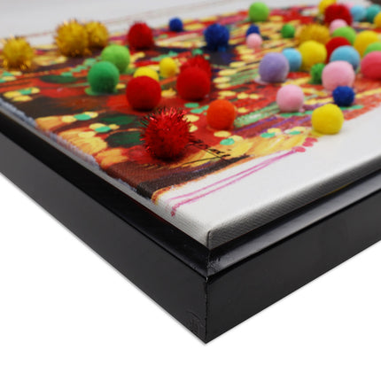 Canvas schilderij 'De twee versierde kamelen'