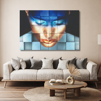 Aluart schilderij 'BAS 4Dreams Blue girl'