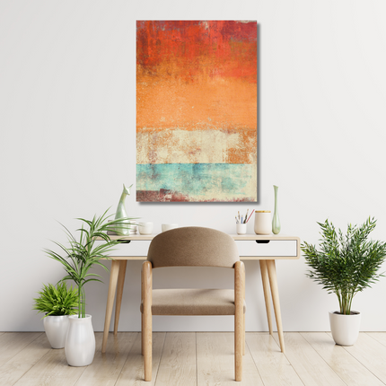 Aluart schilderij 'Abstract Orange'