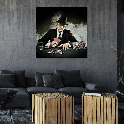 Aluart schilderij 'the Poker game'