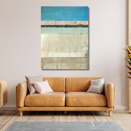 Aluart schilderij 'Abstracte kunst blauw'