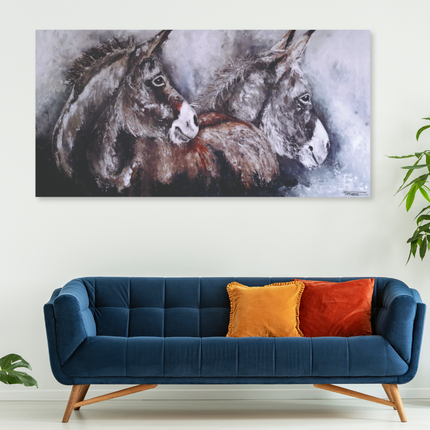 Aluart Schilderij 'Pieternel Ezels op het landleven'