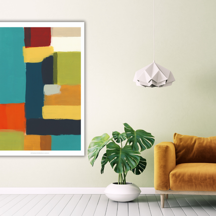 Aluart schilderij 'Block Abstract'