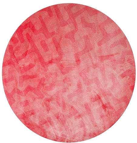 Mondiart vloerkleed 'Roze tinten'
