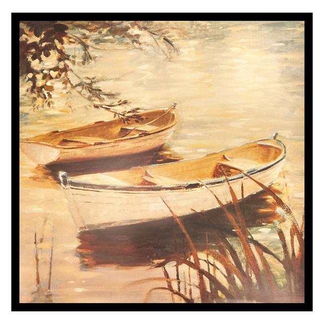 Ingelijste poster 'Through The Reeds'