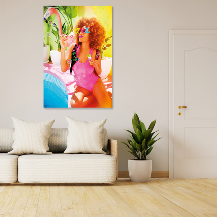 Aluart schilderij 'Bubble women'