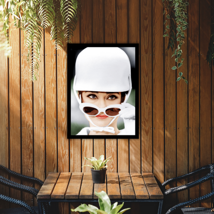 Ingelijste poster 'Audrey Hepburn'