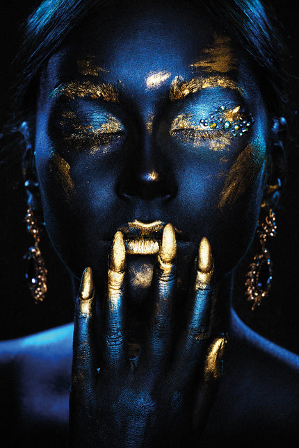 Schilderij 'Miss Blue'