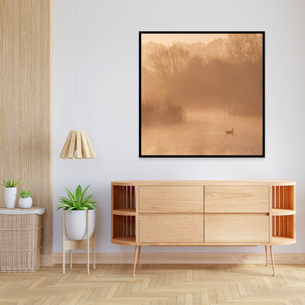 Aluart schilderij ‘Early swim’