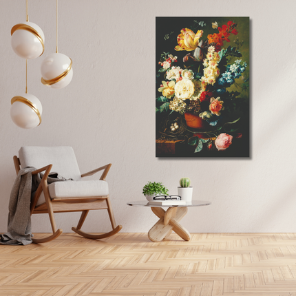 Aluart schilderij 'Bloemen in vaas'