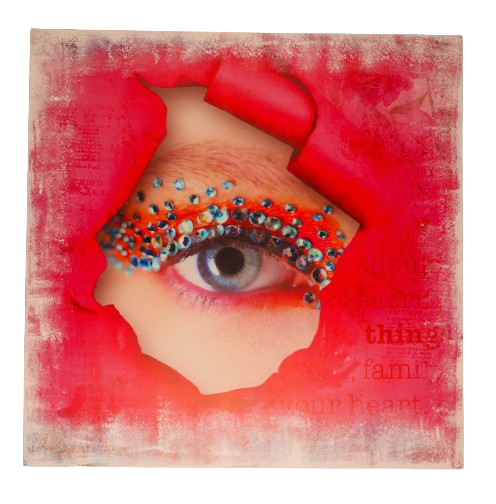 Canvas schilderij 'Glitter eye'