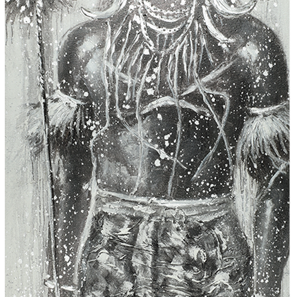 Canvas schilderij 'Afrikaanse man'