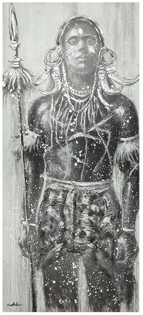 Canvas schilderij 'Afrikaanse man'