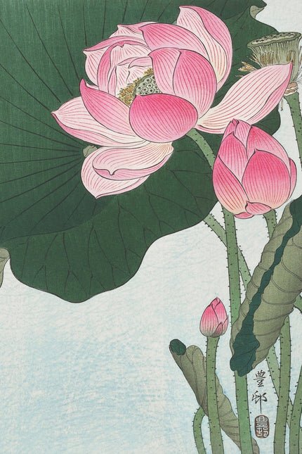 Schilderij 'Ohara Koson flowers'