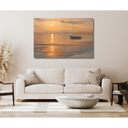 Aluart schilderij 'Golden hour'