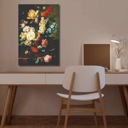 Aluart schilderij 'Bloemen in vaas'